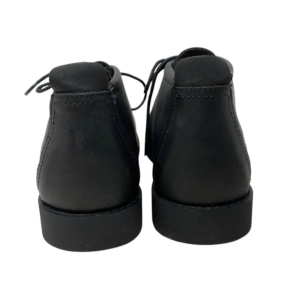 Timberland 5922R Black Leather Chukka Boots Mens US 8.5 EU 42 Lace Up Casual